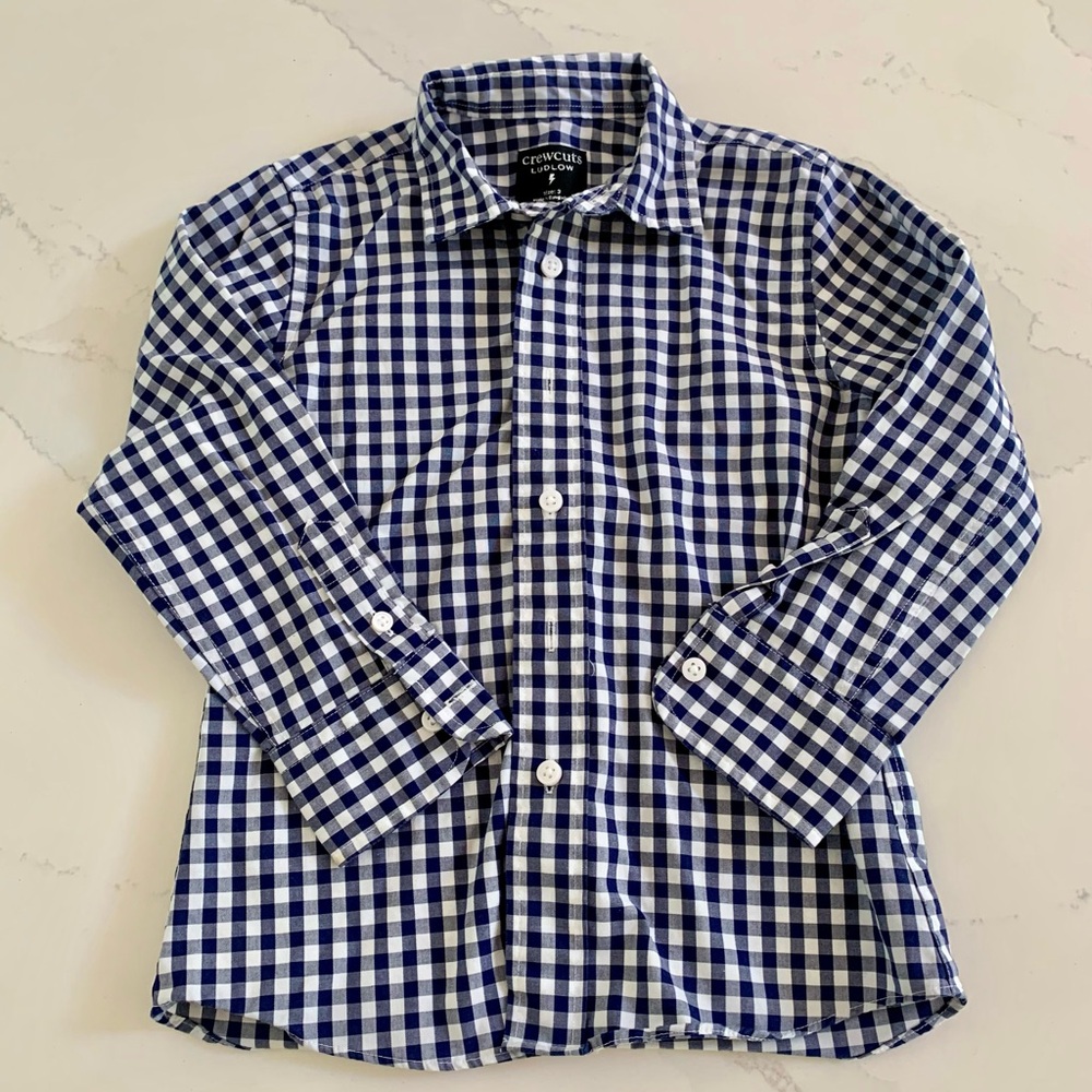 Jcrew Crewcuts Gingham Ludlow Shirt